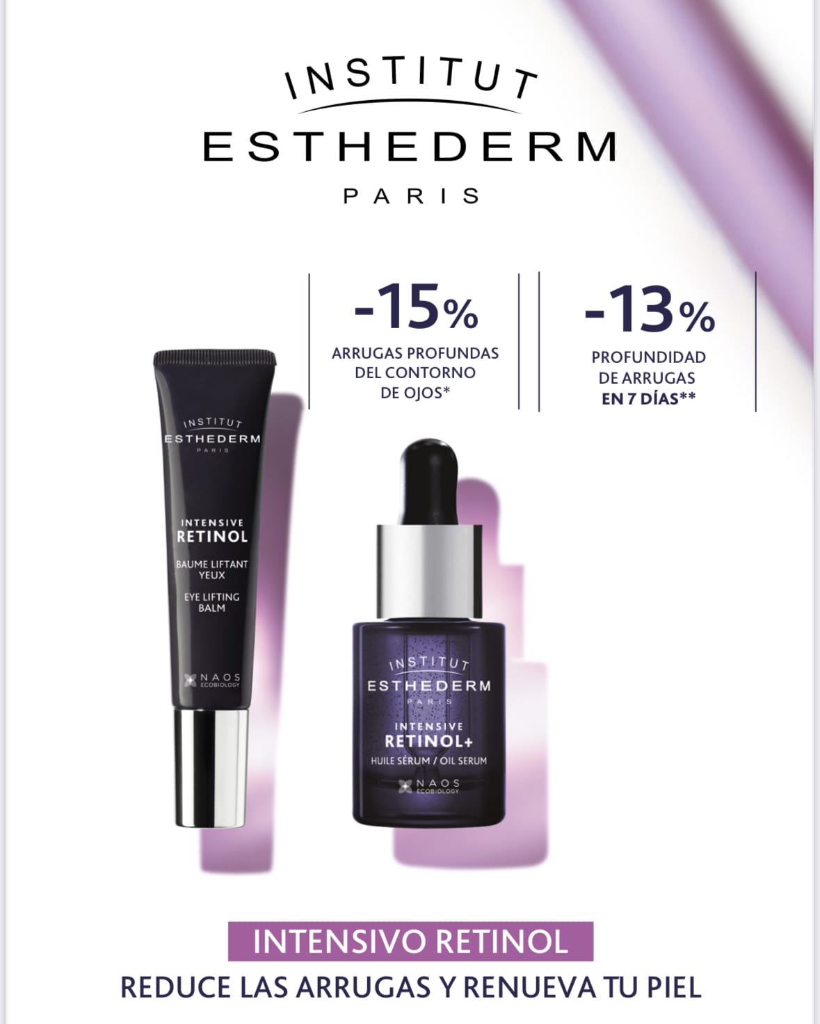 ESTHEDERM INTENSIVO RETINOL SERUM + CONTORNO