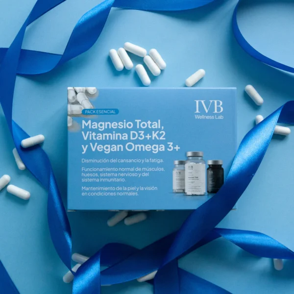 IVB PACK ESENCIALES MAGNESIO VITAMINA D3 K2 VEGAN OMEGA3